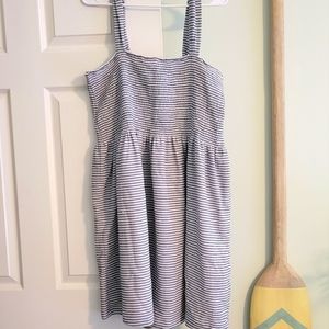 Madewell XXL Smocked Striped Dress Plus